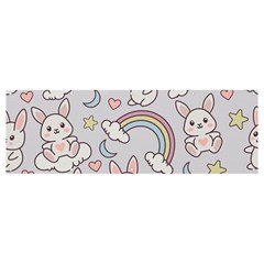 Seamless-pattern-with-cute-rabbit-character Banner And Sign 12  X 4  by pakminggu