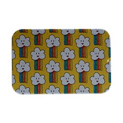 Smile-cloud-rainbow-pattern-yellow Open Lid Metal Box (silver)   by pakminggu