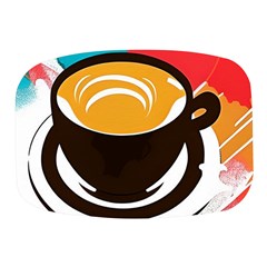 Coffee Tea Cappuccino Mini Square Pill Box by uniart180623