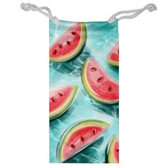 Watermelon Fruit Juicy Summer Heat Jewelry Bag by uniart180623
