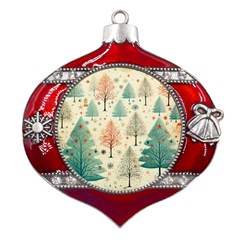 Christmas Tree Metal Snowflake And Bell Red Ornament by pakminggu