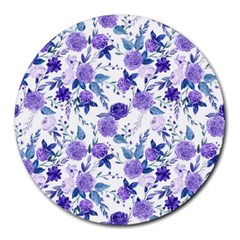 Violet-01 Round Mousepad by nateshop