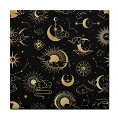 Asian Seamless Pattern With Clouds Moon Sun Stars Vector Collection Oriental Chinese Japanese Korean Face Towel by pakminggu