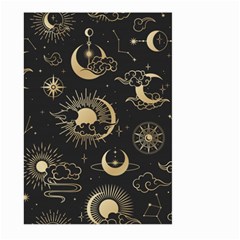 Asian Seamless Pattern With Clouds Moon Sun Stars Vector Collection Oriental Chinese Japanese Korean Large Garden Flag (two Sides) by pakminggu