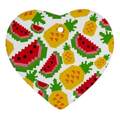 Watermelon -12 Ornament (heart) by nateshop