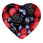 Berries-01 Heart Ornament (Two Sides) Front