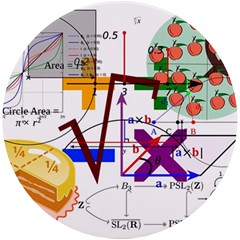 Mathematics Formula Physics School Uv Print Round Tile Coaster by Bedest