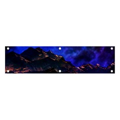Landscape-sci-fi-alien-world Banner And Sign 4  X 1  by Bedest