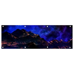 Landscape-sci-fi-alien-world Banner And Sign 9  X 3  by Bedest
