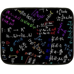 Mathematics  Physics Maths Math Pattern Two Sides Fleece Blanket (mini) by pakminggu