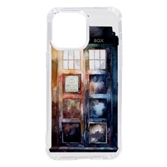 Tardis Doctor Who Transparent Iphone 14 Pro Max Tpu Uv Print Case by Cowasu
