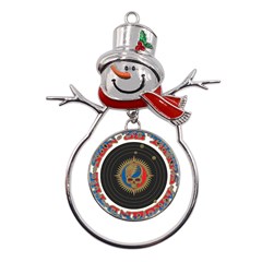 The Grateful Dead Metal Snowman Ornament by Cowasu