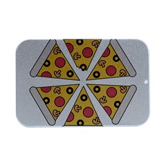 Pizza-slice-food-italian Open Lid Metal Box (silver)   by Cowasu
