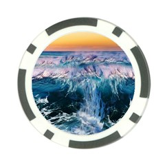 Sea-waves-ocean-water-beach-surf Poker Chip Card Guard (10 Pack) by Cowasu