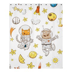 Astronaut-dog-cat-clip-art-kitten Shower Curtain 60  X 72  (medium)  by Sarkoni