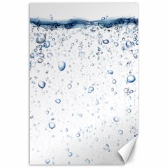 Blue Oxygen-bubbles-in-the-water Canvas 24  X 36  by Sarkoni
