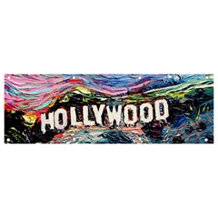 Hollywood Art Starry Night Van Gogh Banner And Sign 9  X 3  by Sarkoni