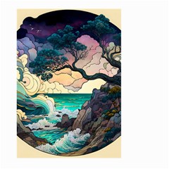 Tree Wave Ocean Large Garden Flag (two Sides) by Bangk1t