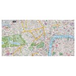 London City Map Banner and Sign 4  x 2  Front