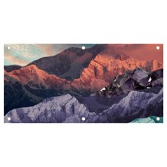 Adventure Psychedelic Mountain Banner And Sign 4  X 2  by Ndabl3x