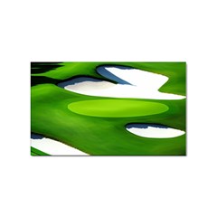 Golf Course Par Green Sticker (rectangular) by Sarkoni