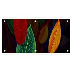 Leaves, Colorful, Desenho, Falling, Banner And Sign 6  X 3  by nateshop