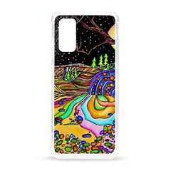 Nature Moon Psychedelic Painting Samsung Galaxy S20 6 2 Inch Tpu Uv Case by Sarkoni