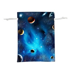 3d Universe Space Star Planet Lightweight Drawstring Pouch (m) by Grandong