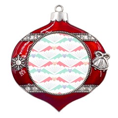 Halloween Pattern Metal Snowflake And Bell Red Ornament by Ndabl3x