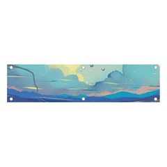 Digital Art Fantasy Landscape Banner And Sign 4  X 1  by uniart180623