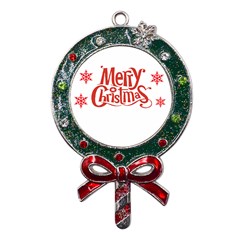 Merry Christmas Metal X mas Lollipop With Crystal Ornament by designerey