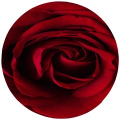 Rose Maroon Wooden Puzzle Round by nateshop