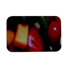 Fruits, Food, Green, Red, Strawberry, Yellow Open Lid Metal Box (silver)   by nateshop