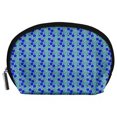 Skyblue Floral Accessory Pouch (large) by Sparkle