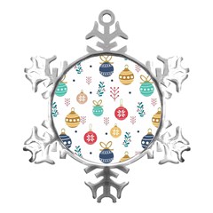 Cute Christmas Pattern Metal Small Snowflake Ornament by Grandong