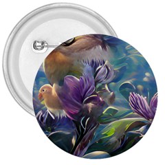 Abstract Blossoms  3  Buttons by Internationalstore