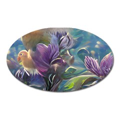 Abstract Blossoms  Oval Magnet by Internationalstore
