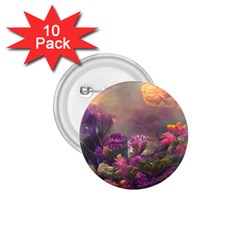 Floral Blossoms  1 75  Buttons (10 Pack) by Internationalstore