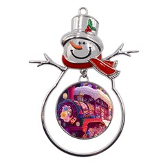 Fantasy  Metal Snowman Ornament by Internationalstore