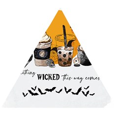 Wicked T- Shirt Something Wicked This Way Comes T- Shirt Wooden Puzzle Triangle by ZUXUMI