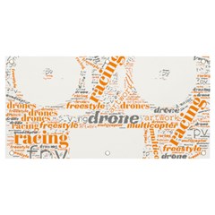 Drone Racing Word Cloud T- Shirt F P V Freestyle Drone Racing Word Cloud T- Shirt (3) Banner And Sign 4  X 2  by ZUXUMI