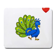 Peacock T-shirtsteal Your Heart Peacock 192 T-shirt Large Mousepad by EnriqueJohnson