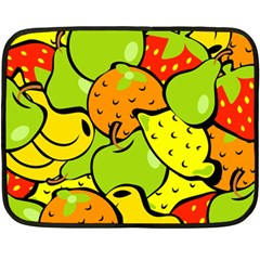 Fruit Food Wallpaper Fleece Blanket (mini) by Dutashop