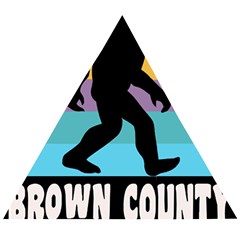 Brown County T- Shirt Brown County State Park Camping Bigfoot Nashville Indiana T- Shirt Wooden Puzzle Triangle by JamesGoode