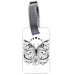 Butterfly T- Shirt Moon Butterfly T- Shirt Luggage Tag (one Side) by JamesGoode