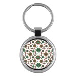 Pattern Abstract Seamless Key Chain (Round) Front