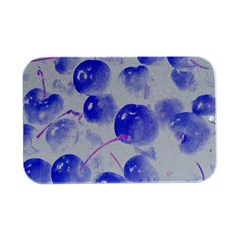 Cherry T- Shirt Blue Purple Cherries Fruit Photograph T- Shirt Open Lid Metal Box (silver)   by EnriqueJohnson