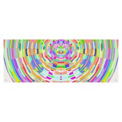 Circle T- Shirt Colourful Abstract Circle Design T- Shirt Banner And Sign 8  X 3  by EnriqueJohnson