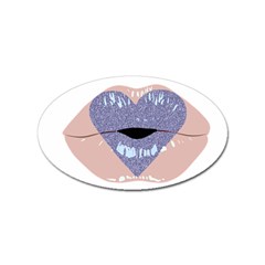 Lips -18 Sticker Oval (100 Pack) by SychEva