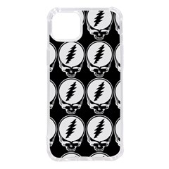Black And White Deadhead Grateful Dead Steal Your Face Pattern Iphone 14 Plus Tpu Uv Print Case by Sarkoni